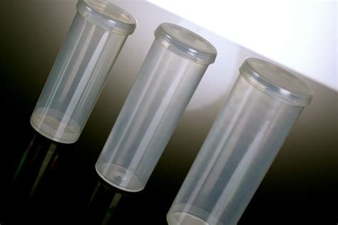 small plastic vials